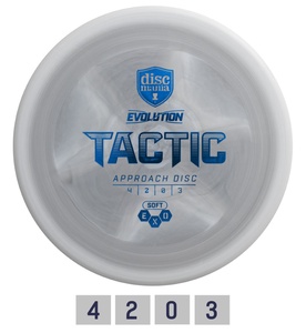 Discgolf Putter SOFT EXO TACTIC 4/2/0/3 Grey